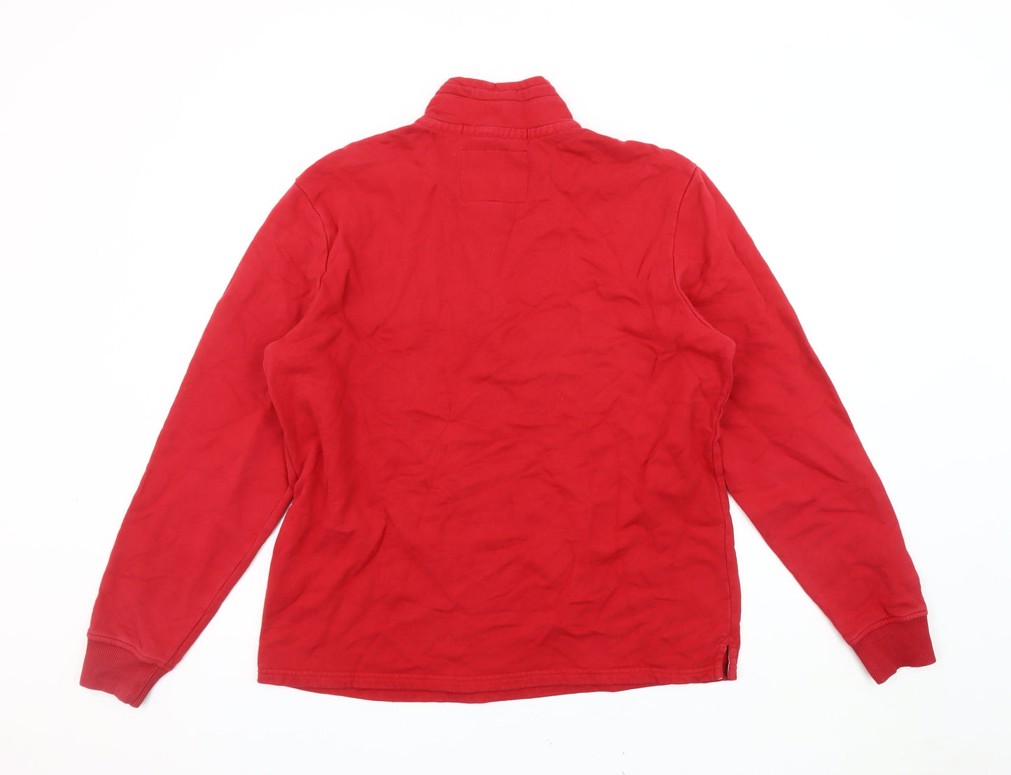 Front Up Men's Red Rugby Sweatshirt, Size L