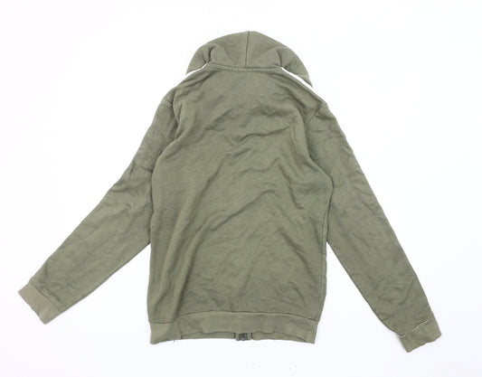 Adidas Men's Green Hooded Jacket XS