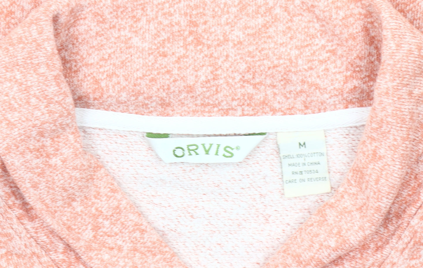Orvis Women's Pink Pullover Sweatshirt, Size M, Casual