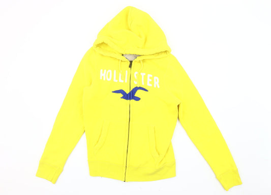 Unisex Adults UK Size S Hollister Yellow Basic Jacket