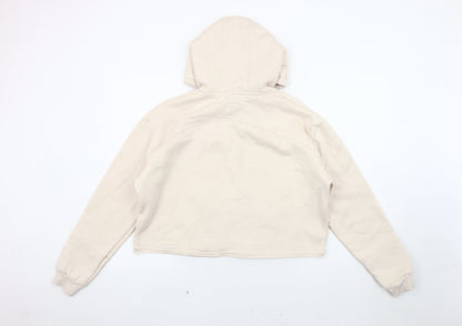 Lounge Women’s Beige Hoodie, Large, Cotton Blend