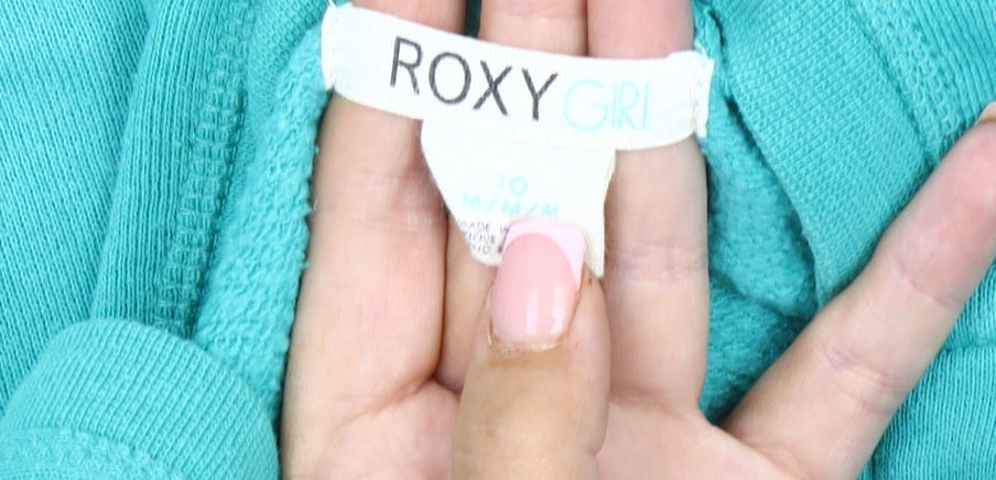Roxy Girls Blue Hooded Jacket - Size 10, Winter Favourite