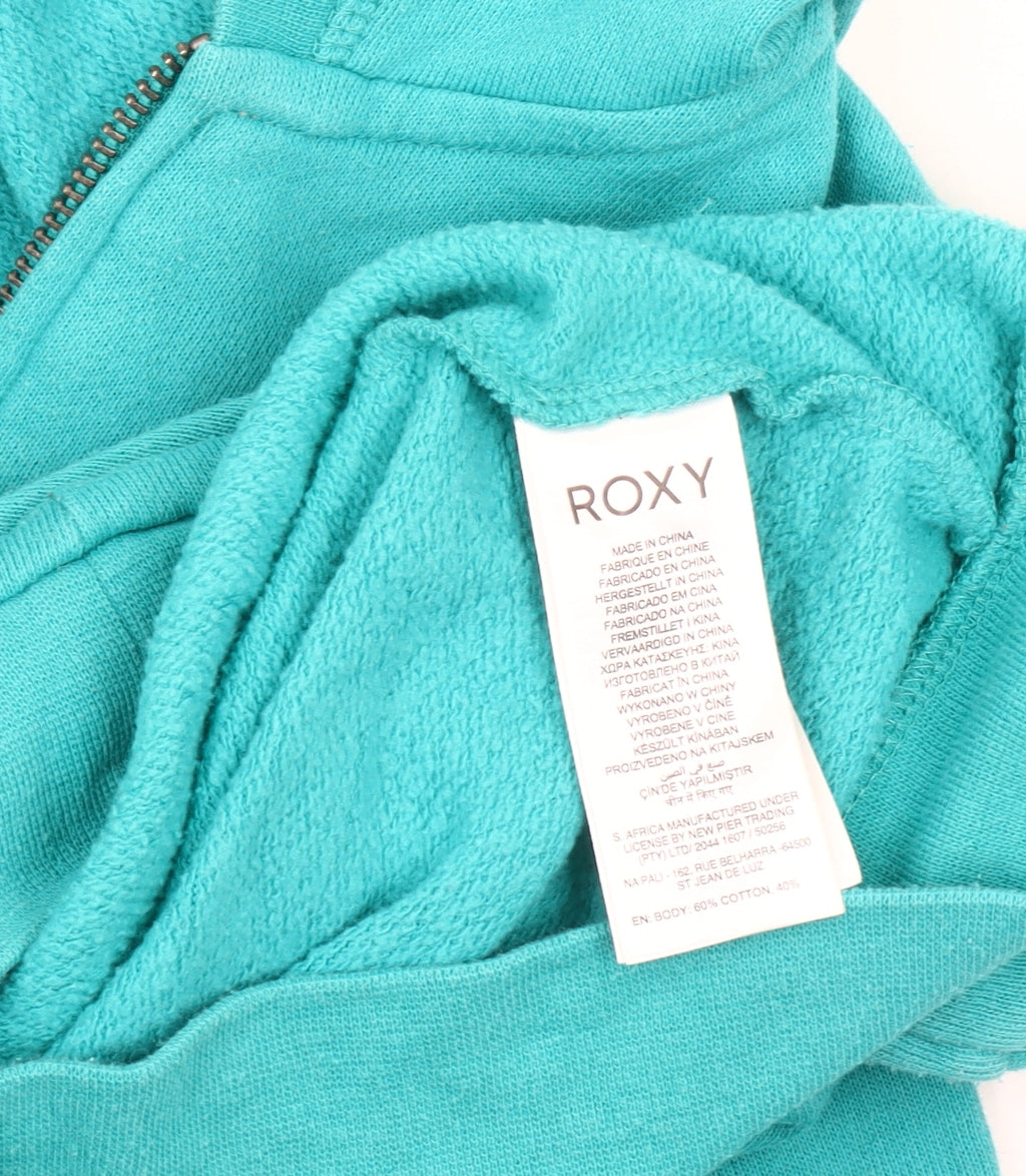 Roxy Girls Blue Hooded Jacket - Size 10, Winter Favourite