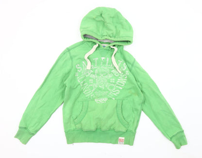 Mens UK Size S NEXT Green Pullover Hoodie
