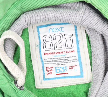 Mens UK Size S NEXT Green Pullover Hoodie