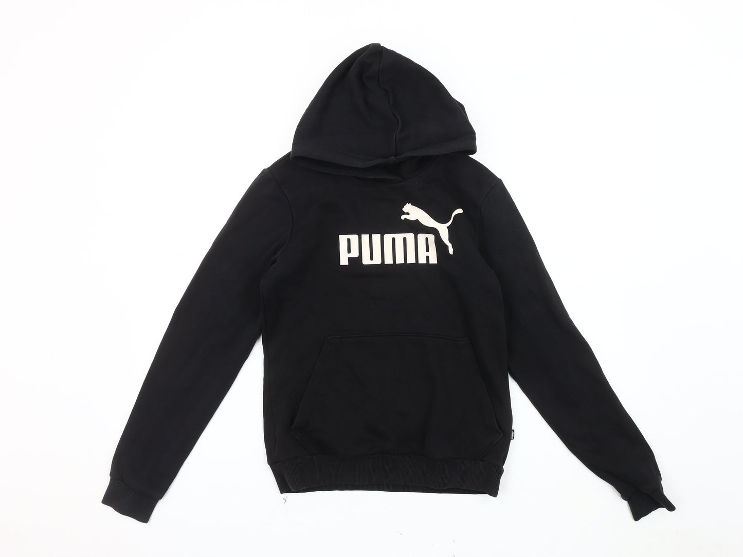 Puma Boys Black Pullover Hoodie M - Casual Sportswear