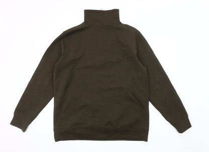 Autograph Men's XL Brown Sweatshirt with 1/4 Zip