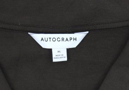 Autograph Men's XL Brown Sweatshirt with 1/4 Zip