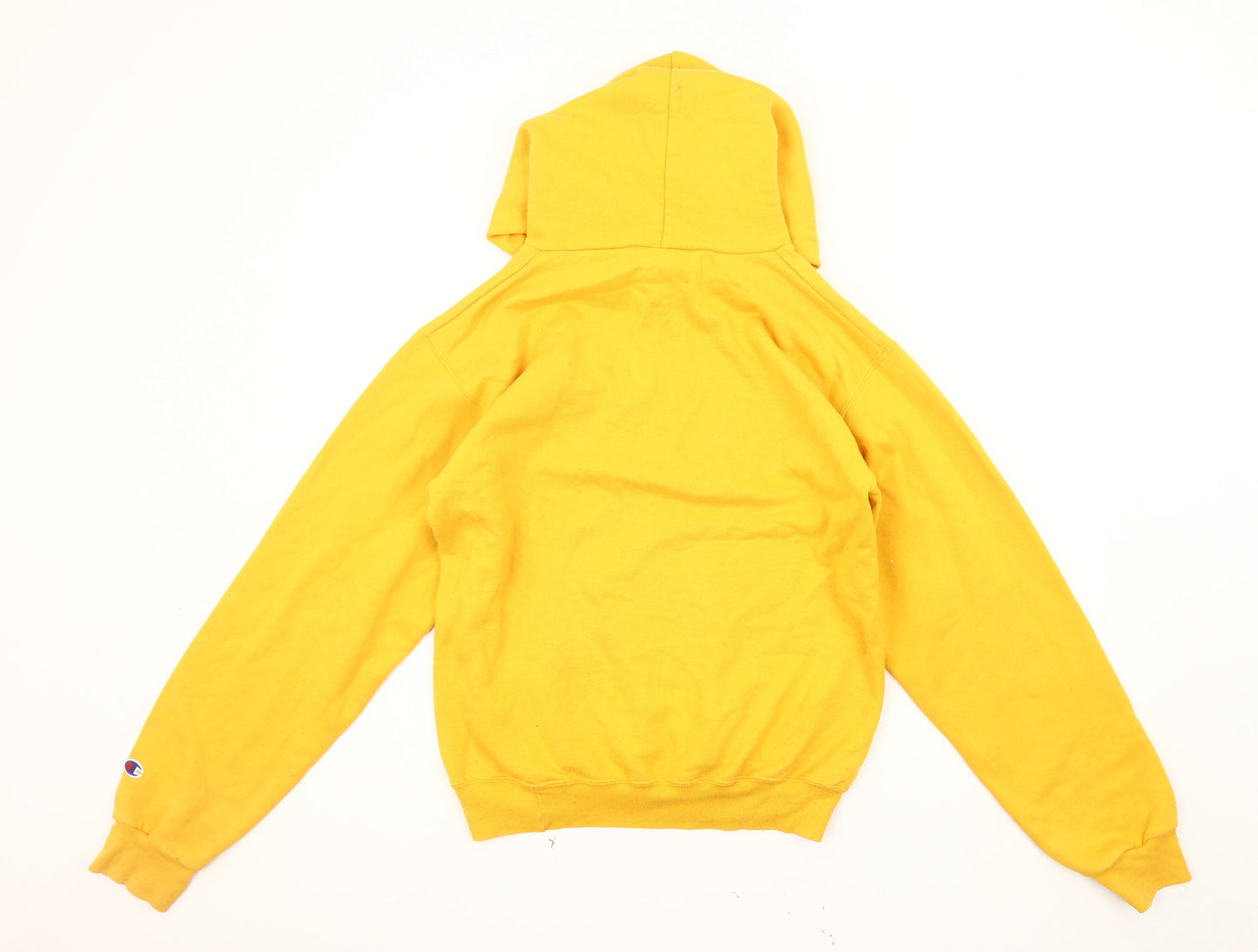 Mens UK Size S Champion Yellow Pullover Hoodie