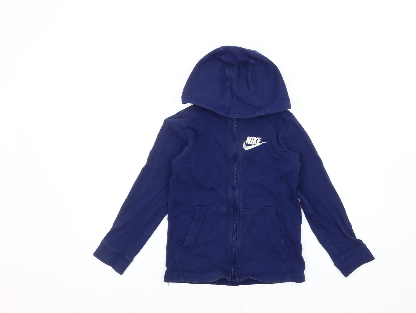 Nike Boys Blue Basic Jacket with Hood - Size S
