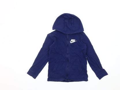 Nike Boys Blue Basic Jacket with Hood - Size S