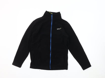 Gelert Boys Black Fleece Jacket 13 Years Full Zip Casual