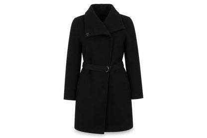 Womens UK Size XS Zara Black Overcoat