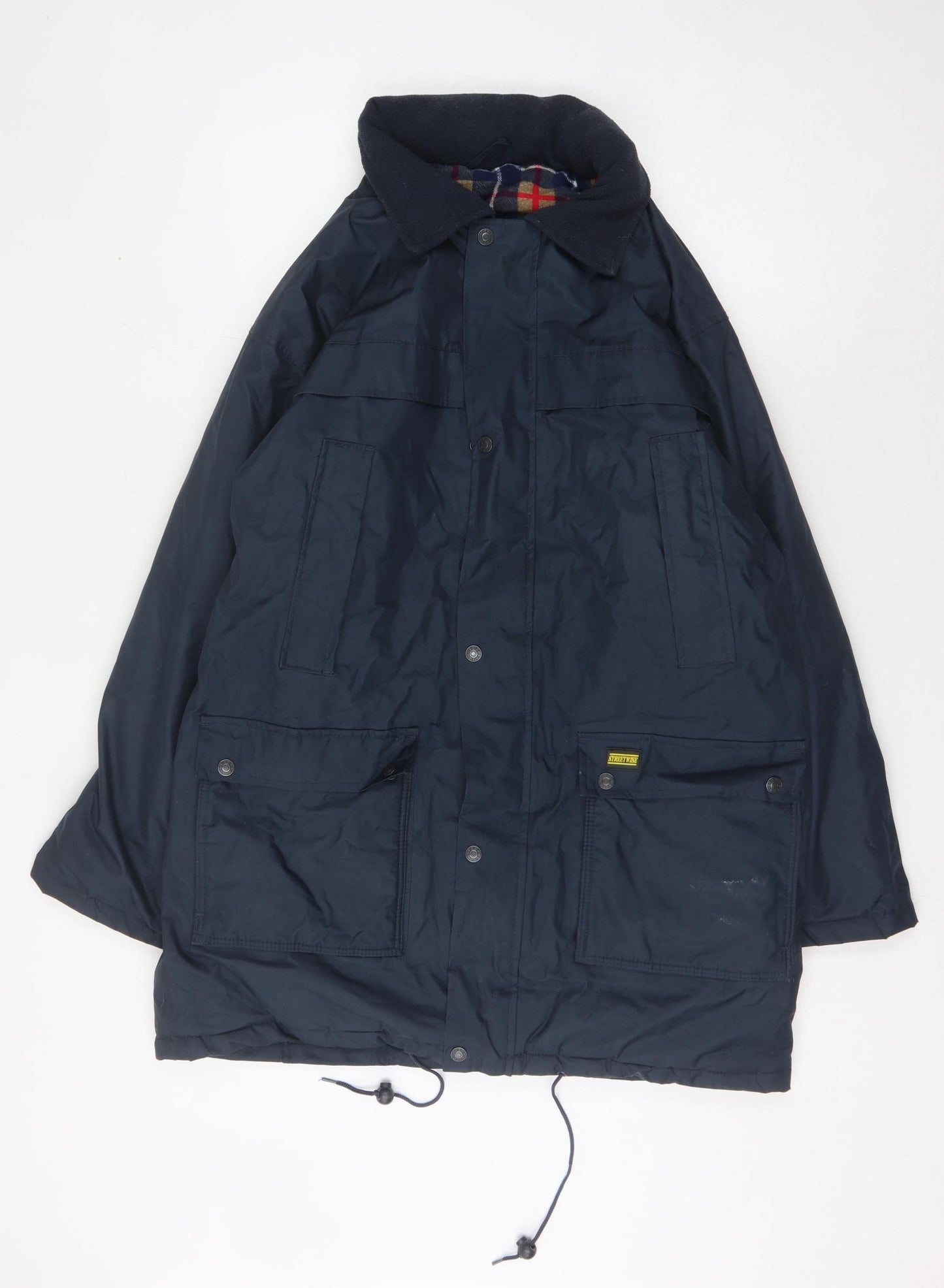 Mens UK Size S Streetwise Blue Parka Coat