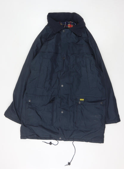 Mens UK Size S Streetwise Blue Parka Coat