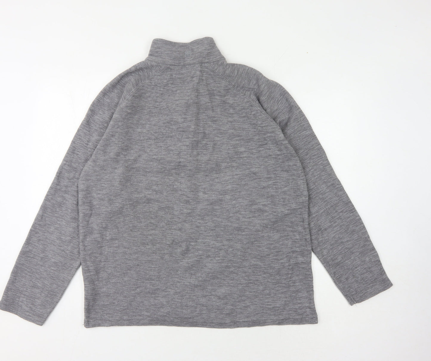 Unisex Adults UK Size L Mountain Warehouse Grey 1/4 Zip Sweatshirt