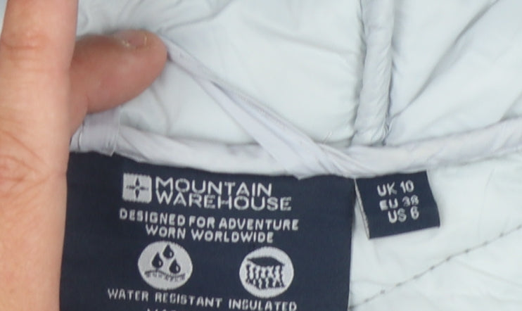 Womens UK Size 10 Mountain Warehouse Grey Puffer Jacket