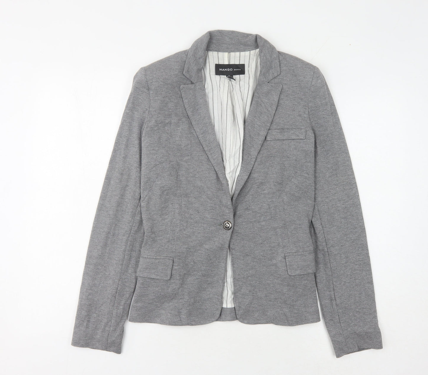 Mango Women Grey XS Classic Blazer