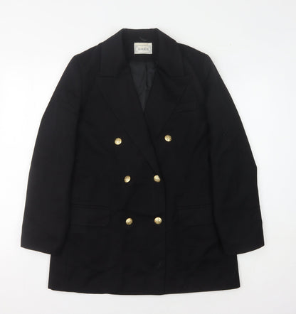 Robe Women's Black Double-Breasted Blazer, Size 12