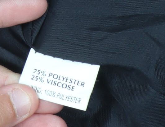 Robe Women's Black Double-Breasted Blazer, Size 12