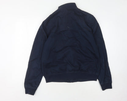 Mens UK Size M Topman Blue Basic Jacket