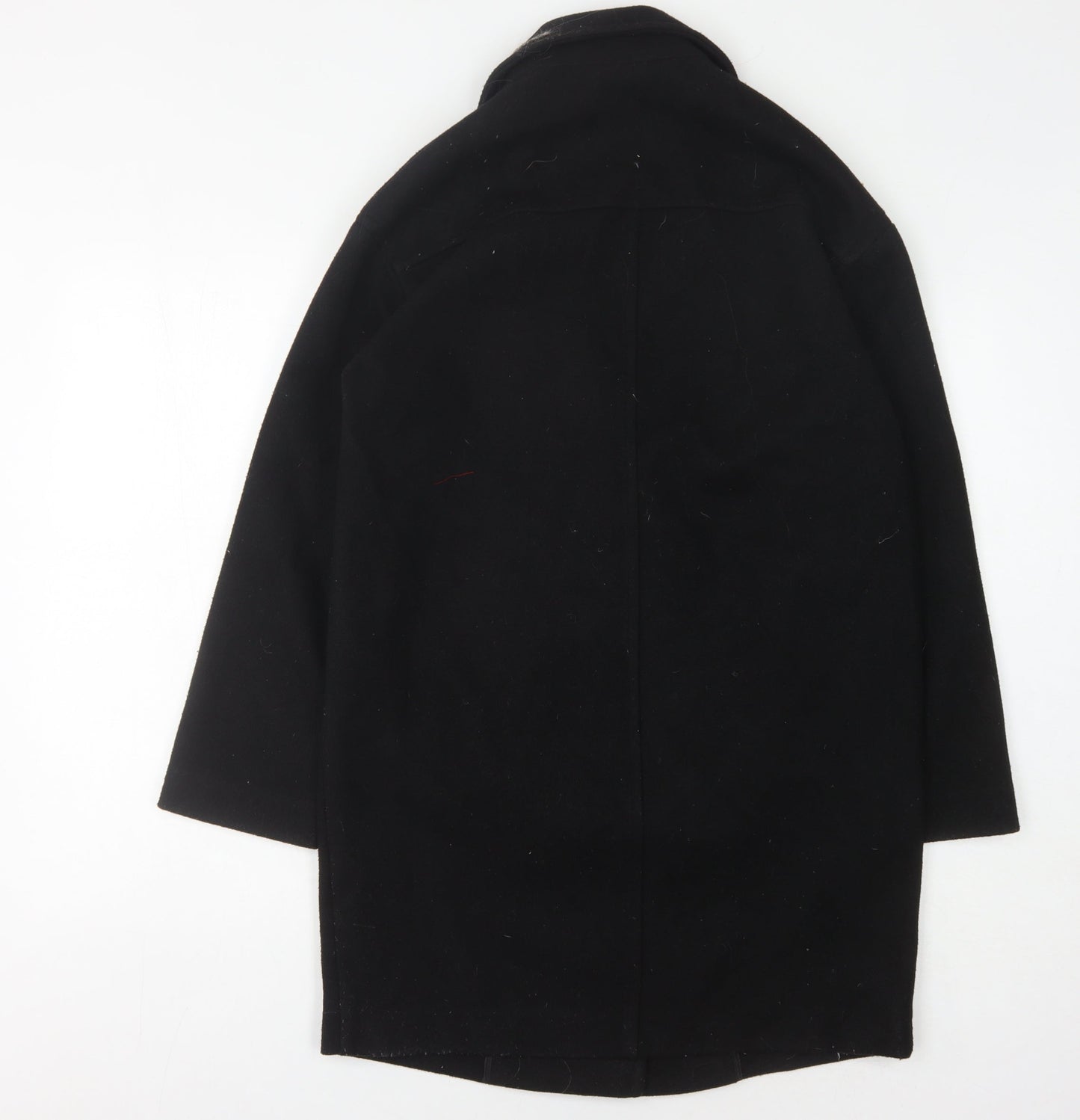 Womens UK Size 8 Topshop Black Overcoat