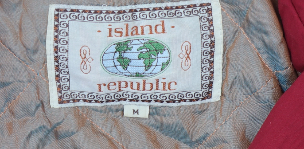 Island Republic Red Women's Parka Coat M