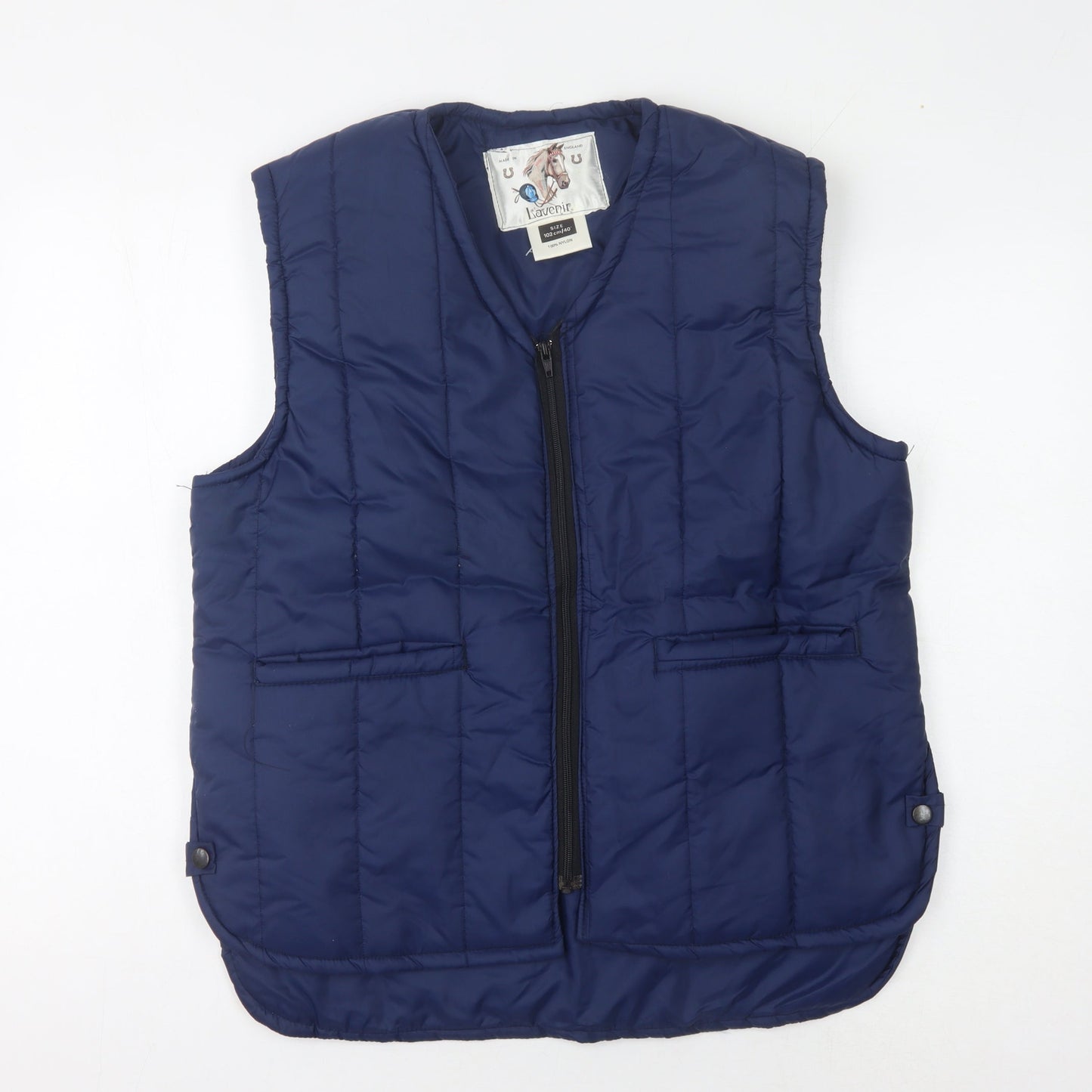 Mens UK Size 40 in L'avenir Blue Puffer Jacket