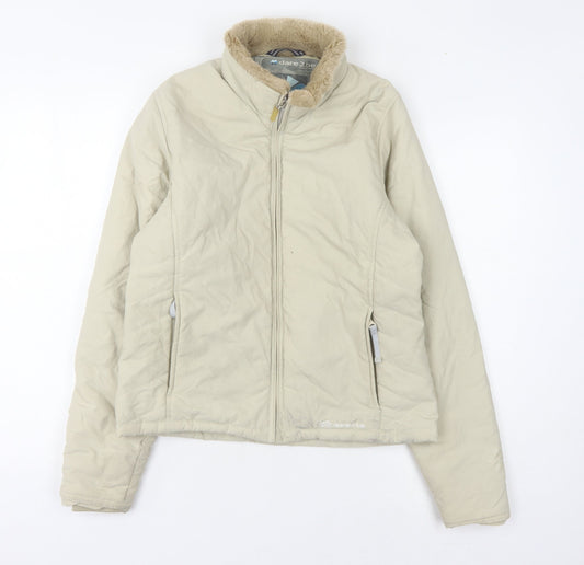 Dare 2b Women's Beige Fur Trim Jacket Size 10