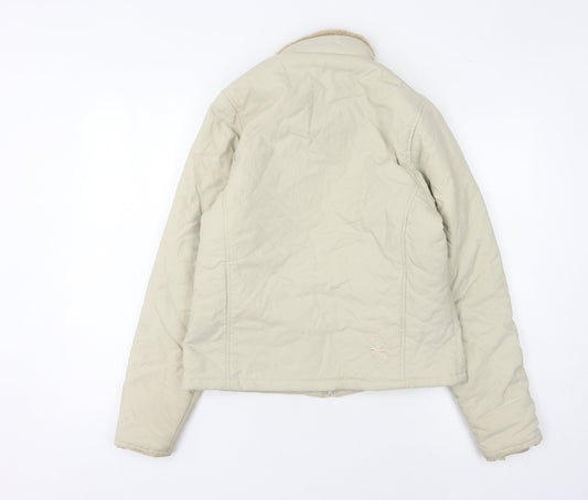 Dare 2b Women's Beige Fur Trim Jacket Size 10