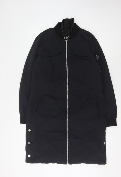 Womens UK Size 10 NEXT Black Bomber Jacket
