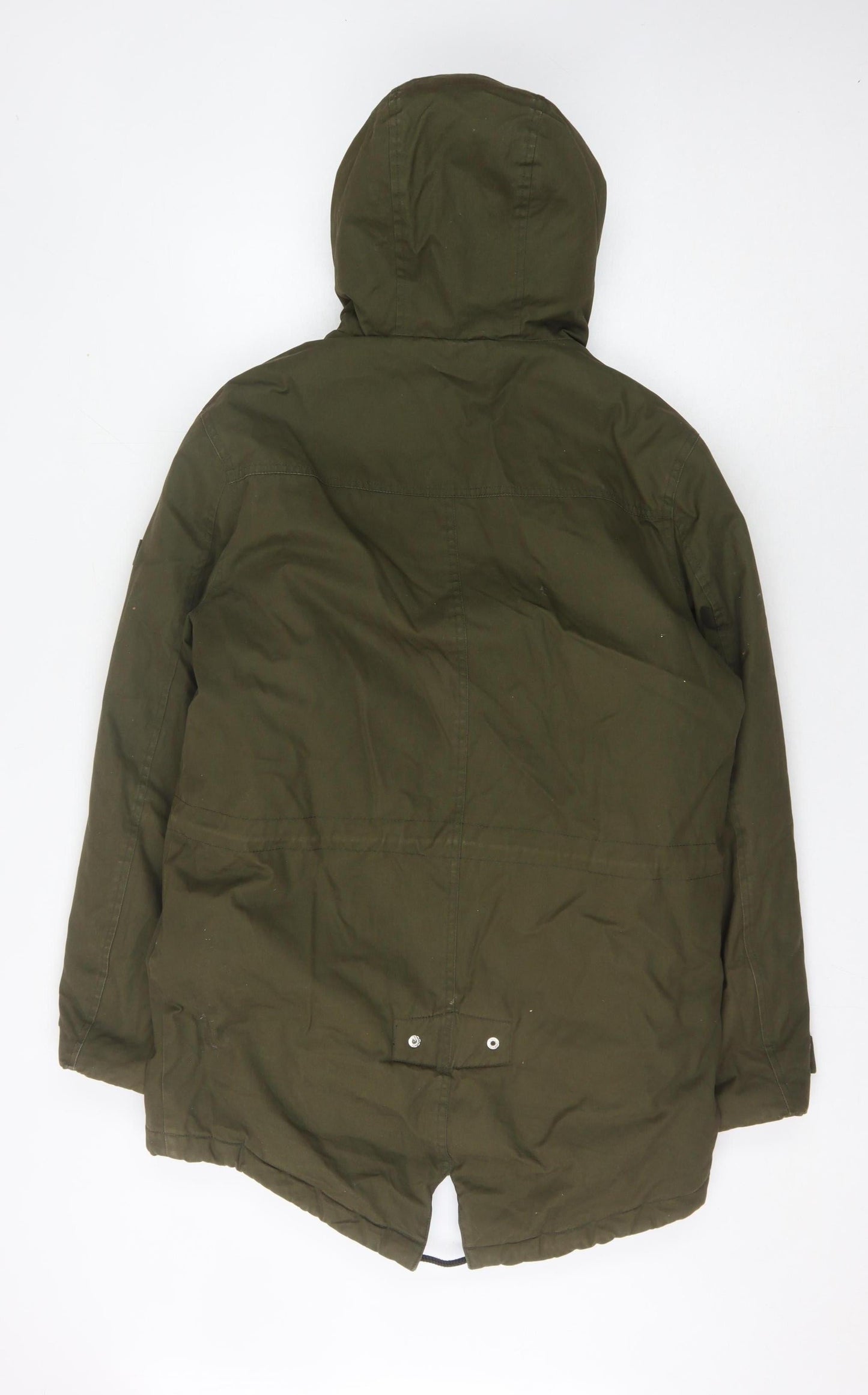 Mens UK Size S Burton Menswear Green Parka Coat