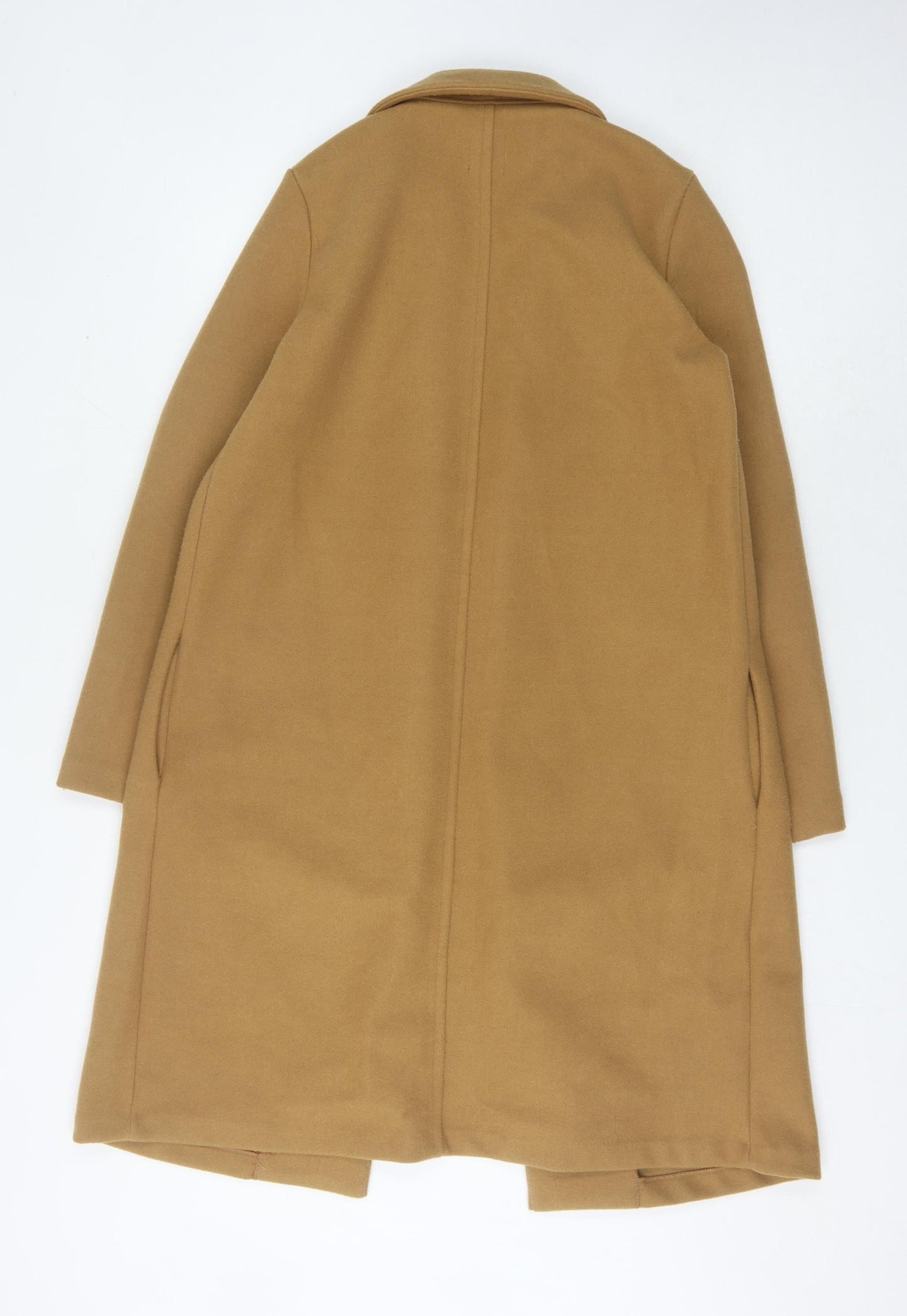 Womens UK Size M Zara Beige Overcoat