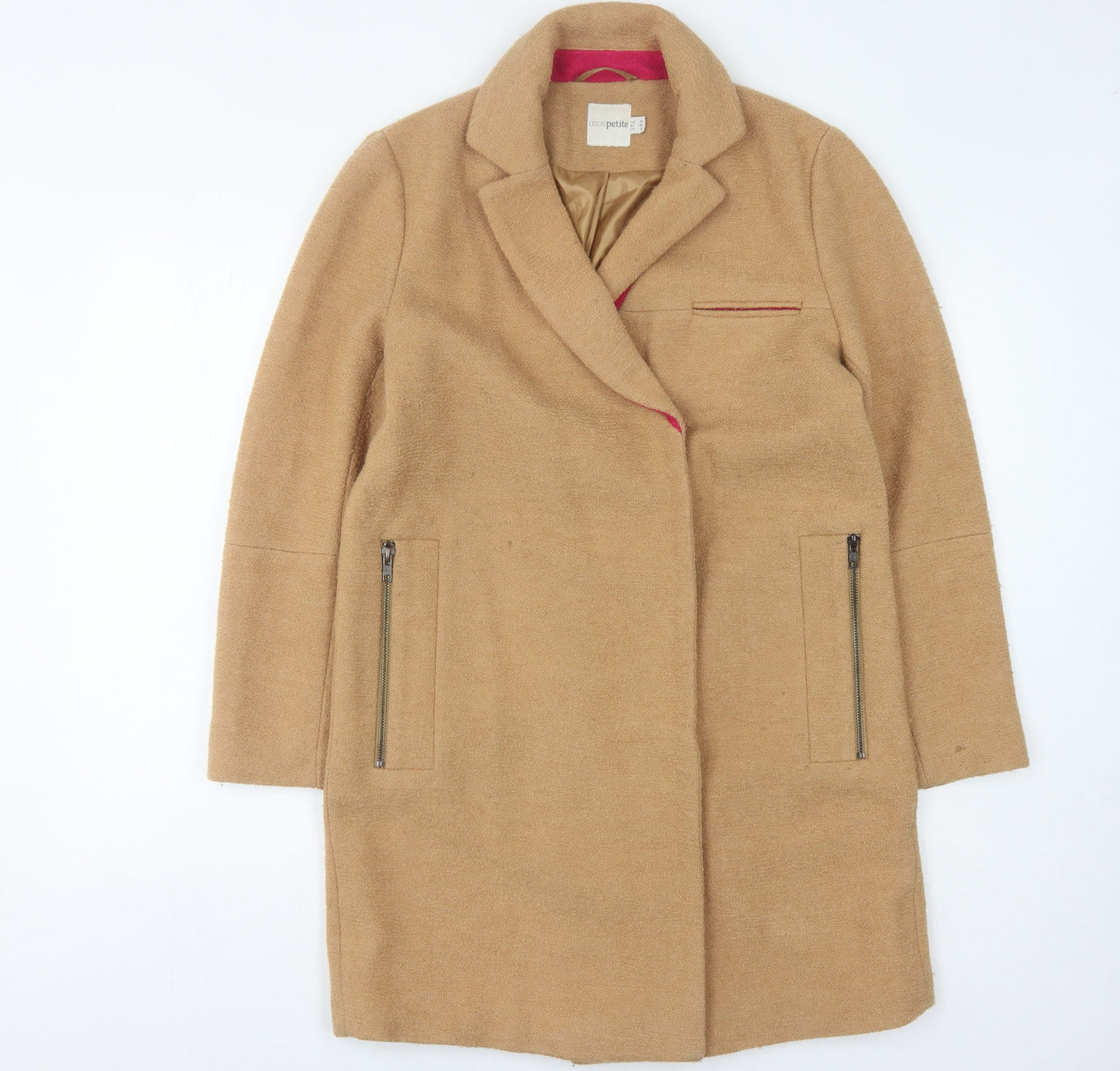 Womens UK Size 10 ASOS Beige Overcoat