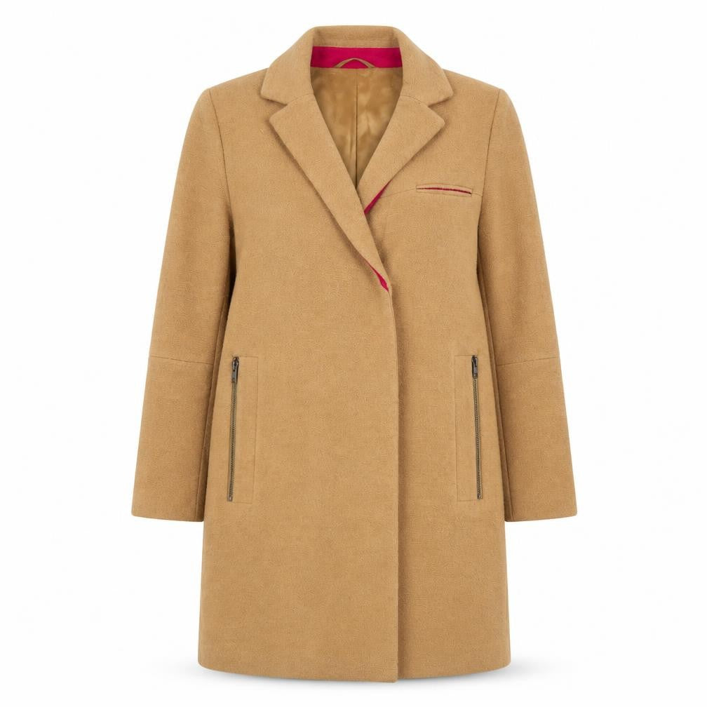 Womens UK Size 10 ASOS Beige Overcoat