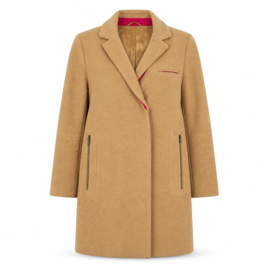 Womens UK Size 10 ASOS Beige Overcoat