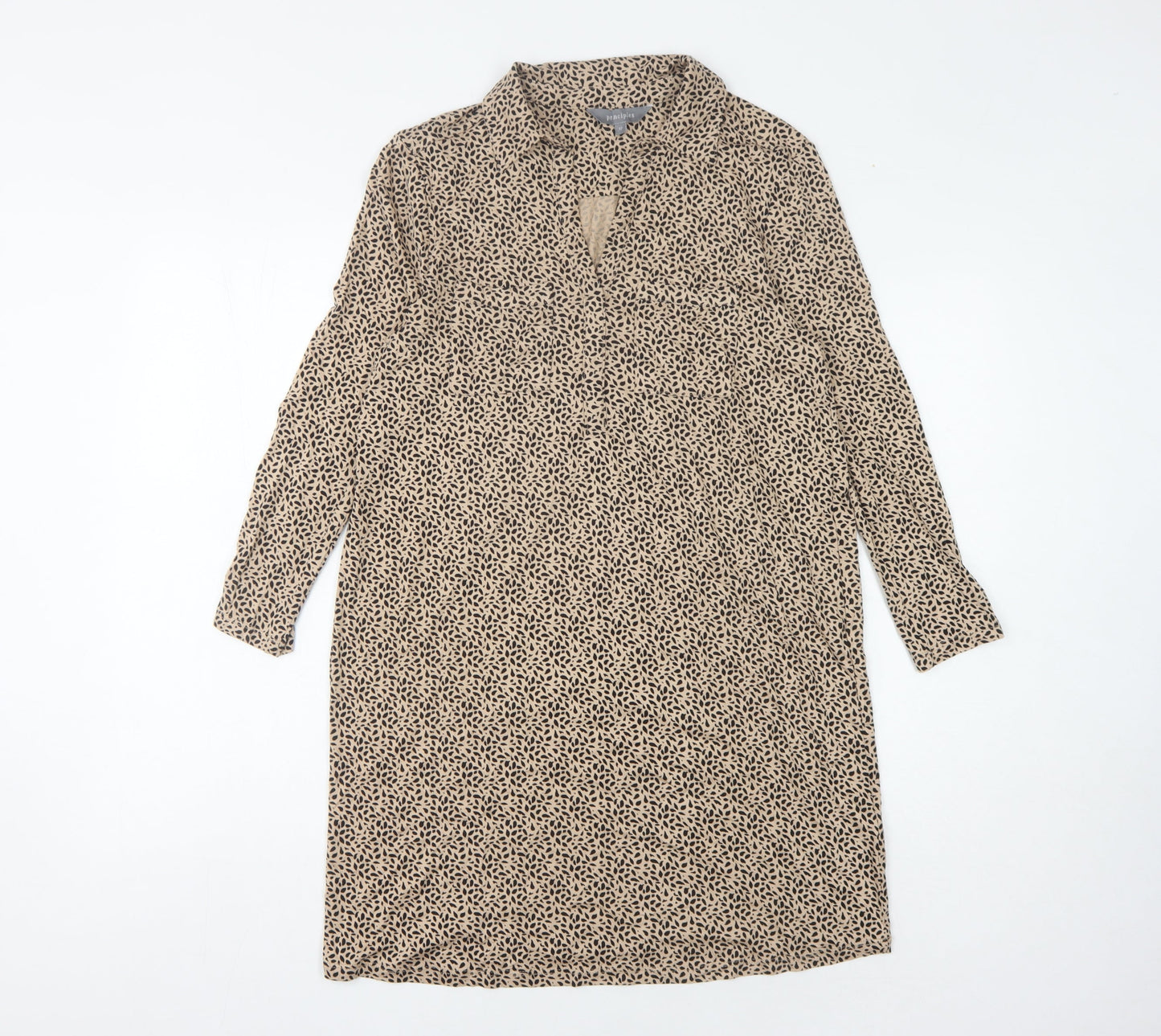 Principles Women's Animal Print Collared Dress