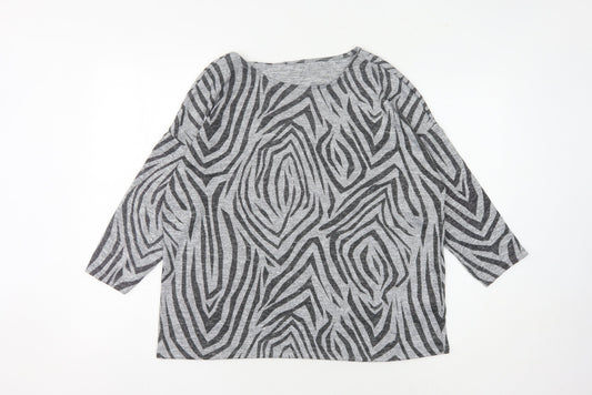 Womens UK Size 14 Principles Grey Pullover Jumper