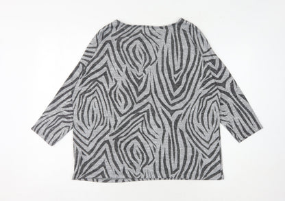 Womens UK Size 14 Principles Grey Pullover Jumper