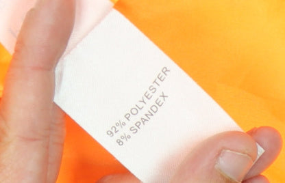 Oh Polly Women’s Orange Slip Dress Size 8 Scoop Neck