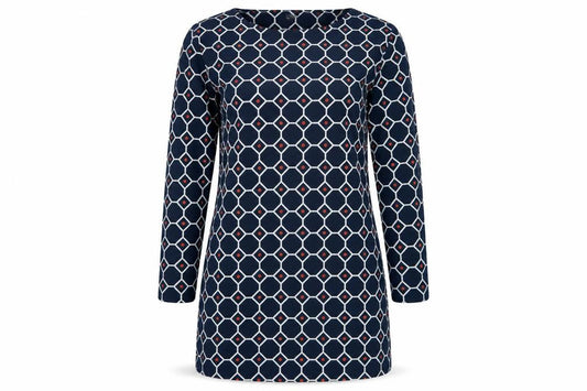 Front view of Principles Women's Geometric Shift Dress, size 12