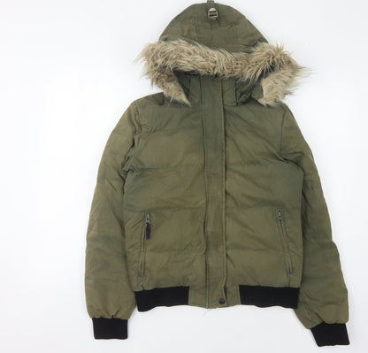 DLX Women's Green Puffer Jacket Size 10