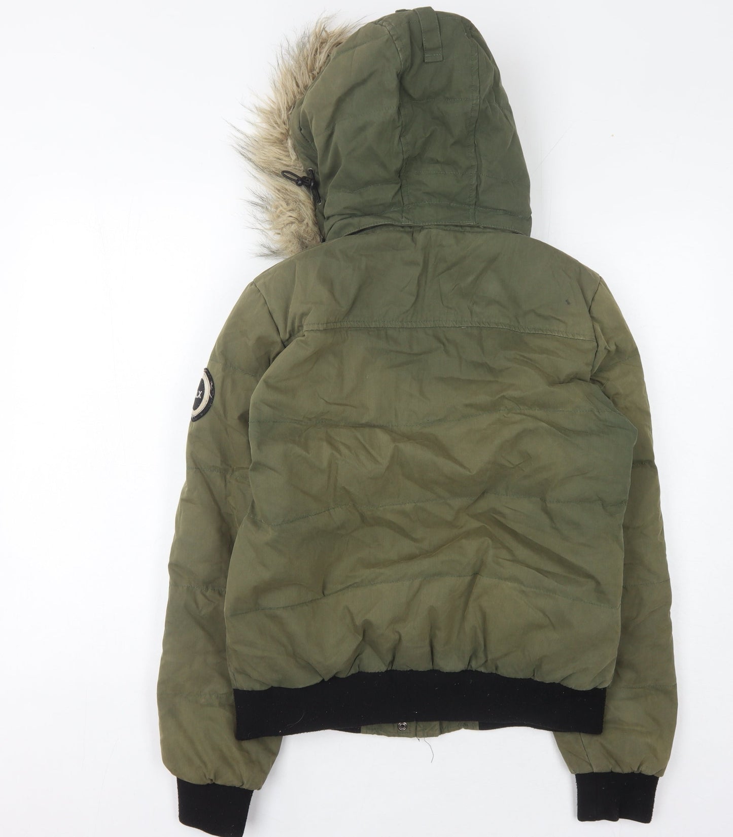 DLX Women's Green Puffer Jacket Size 10