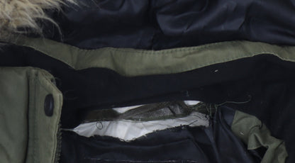 DLX Women's Green Puffer Jacket Size 10