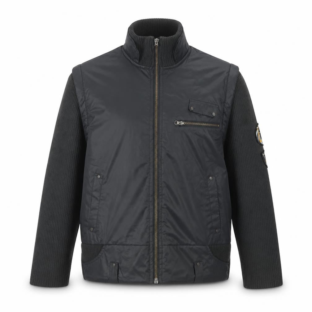 Mens UK Size L Petroleum Grey Bomber Jacket
