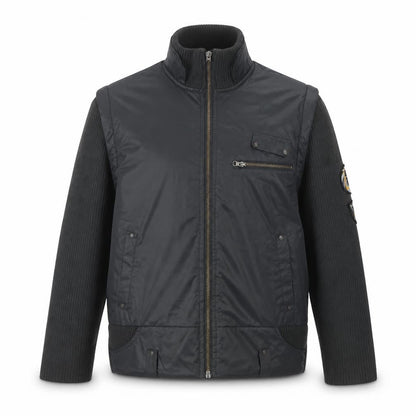 Mens UK Size L Petroleum Grey Bomber Jacket