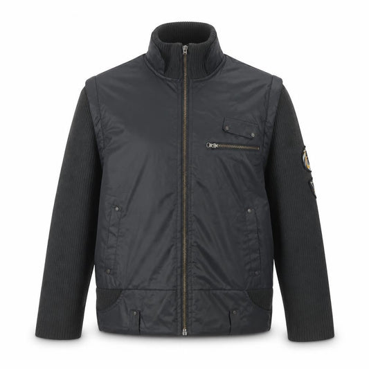 Mens UK Size L Petroleum Grey Bomber Jacket