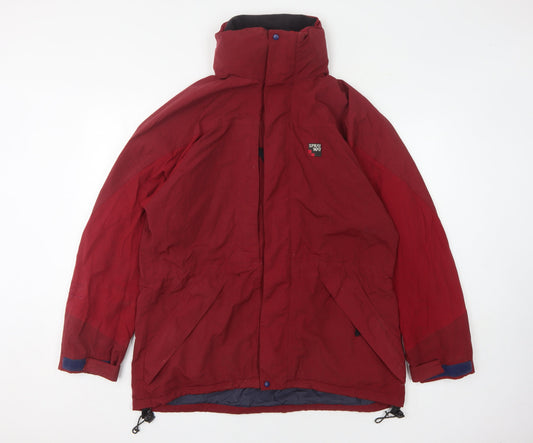 Mens UK Size L Sprayway Red Basic Jacket