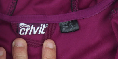 Crivit Women's Black Hooded Jacket Size 12