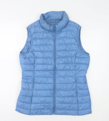 Womens UK Size S Dunnes Stores Blue Puffer Jacket